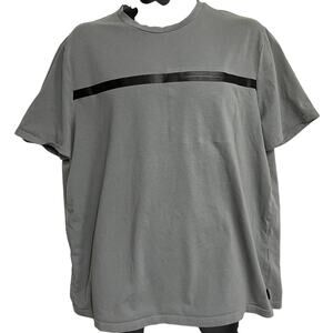 Express Tee Shirt Mens XL Gray Stretch Moisture Wicking Crew Neck Short Sleeves